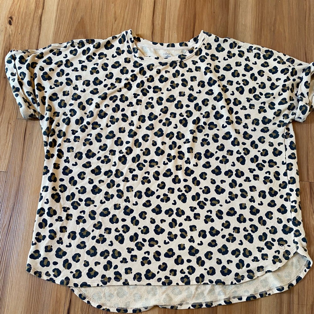 Woman Leopard print Cabana by Crown & Ivy Top!